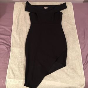 Black Asymmetrical Dress